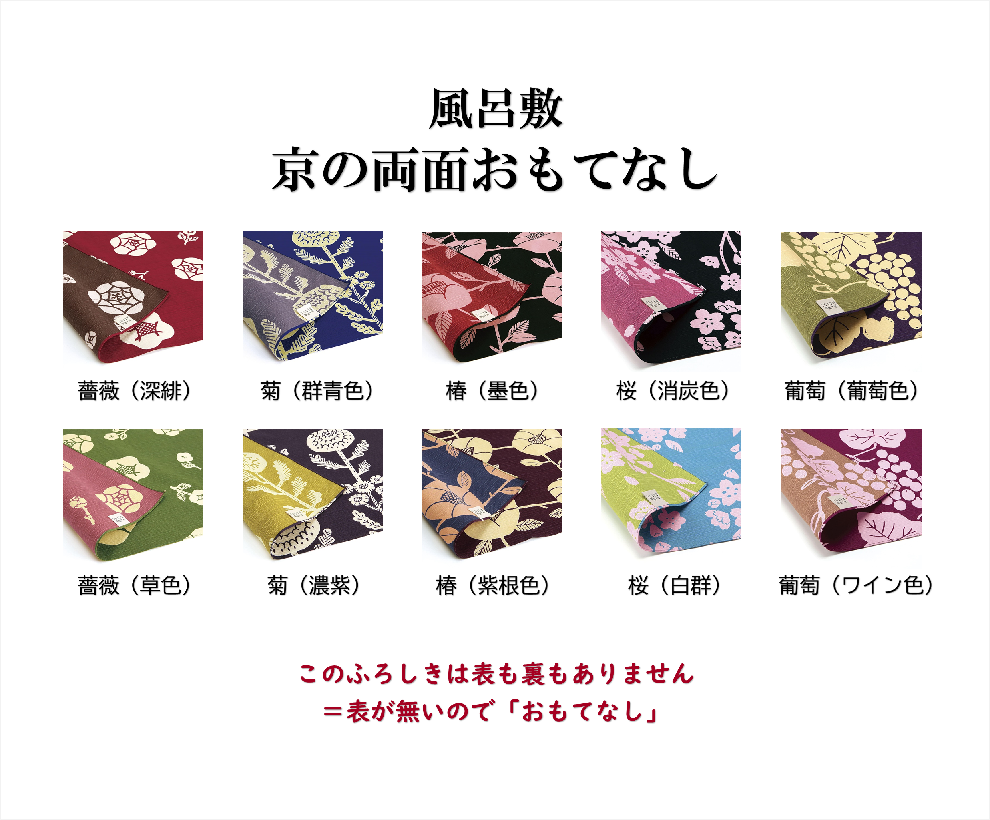 風呂敷　京の両面おもてなし